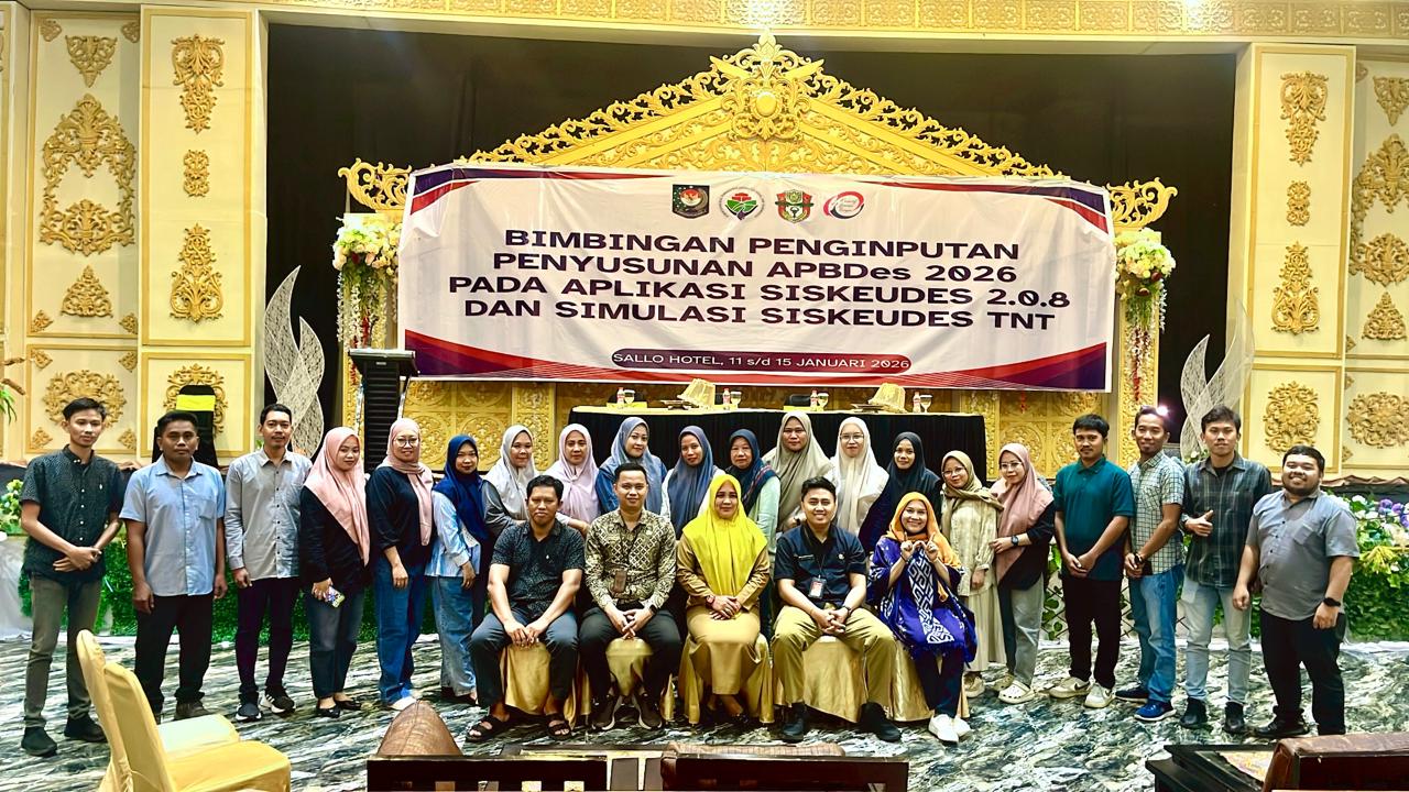 Bimbingan Penginputan Penyusunan APBDes 2026 diGelar di Sallo Hotel SEngkang